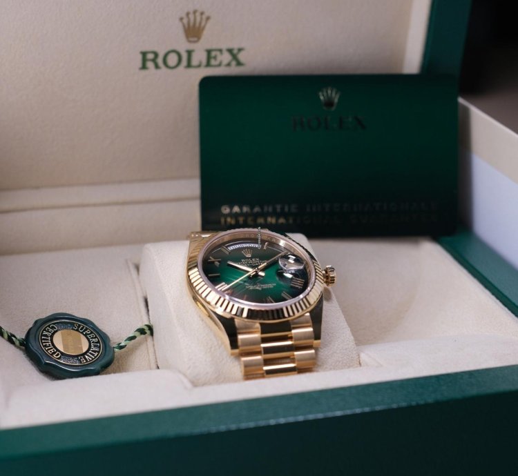 Rolex Day-date 40 Ombre Green - Unworn