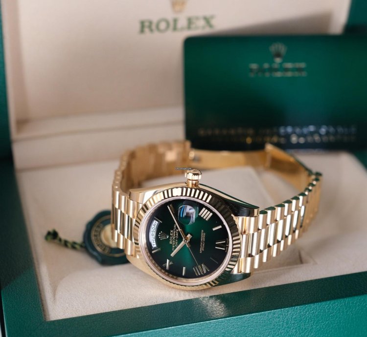 Rolex Day-date 40 Ombre Green - Unworn