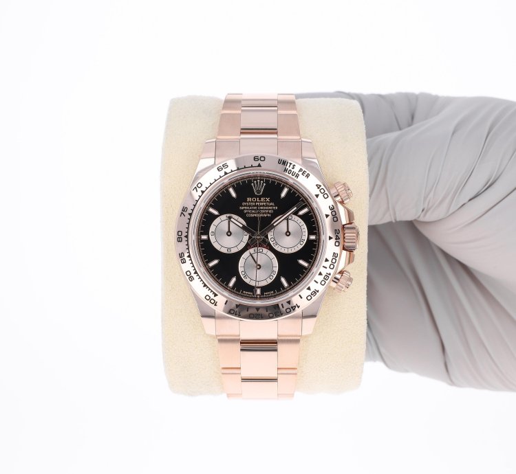 Rolex Daytona New 2025 126505 Black Pink Oyster Rose Gold 40 Mm