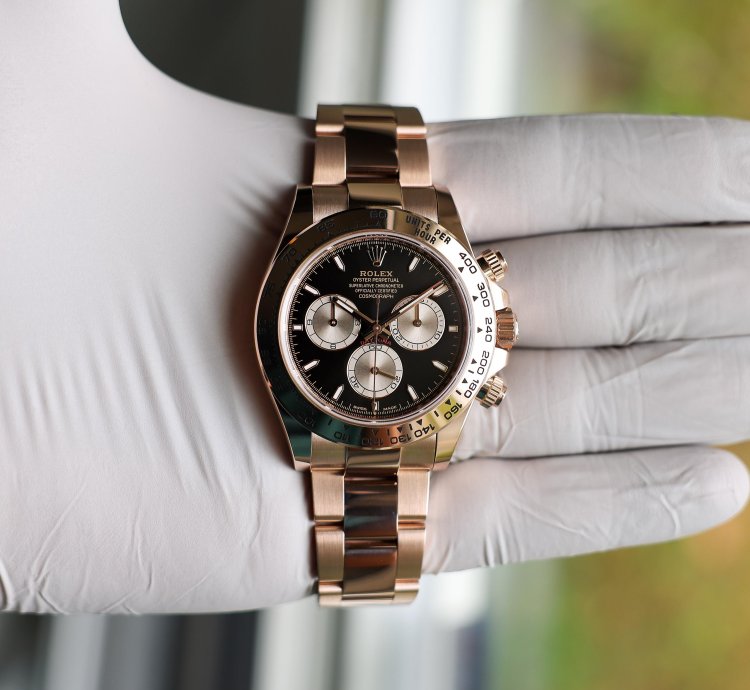 Rolex Daytona New 2025 126505 Black Pink Oyster Rose Gold 40 Mm