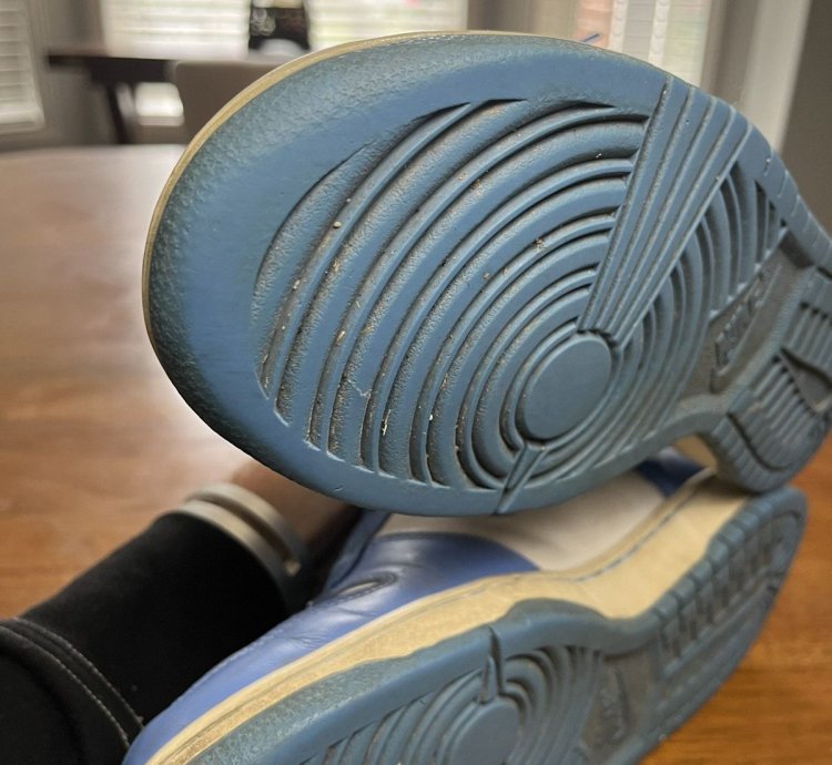 2004 Unc Dunks Vintage University Carolina Blue