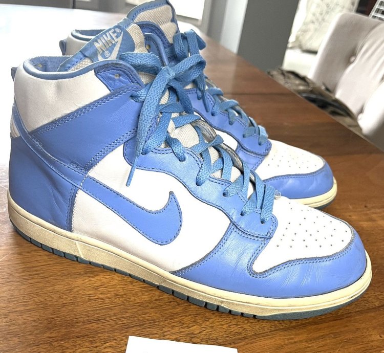 2004 Unc Dunks Vintage University Carolina Blue