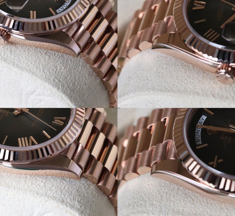 Rolex Day-date 40 Ombre Slate Gradient Black 18k Everose Gold Roman 2024 Rolex Release Complete