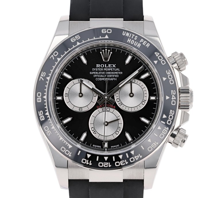 Rolex Daytona New 2025 126519ln Black White Gold Oysterflex 40 Mm