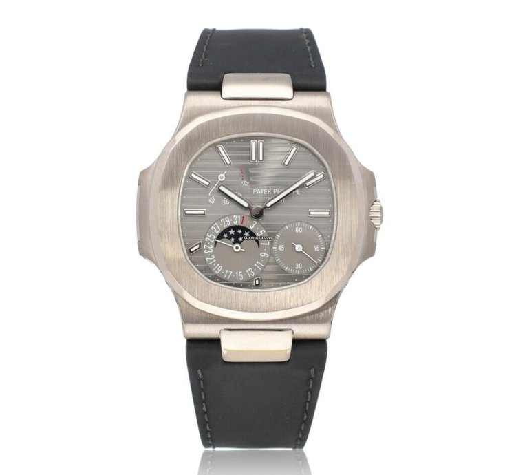 Patek Philippe Nautilus Moonphase Power Reserve 40 White Gold Moonphase Power Reserve - 2017 Papers