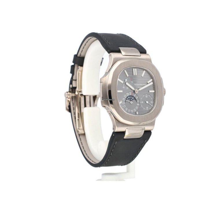 Patek Philippe Nautilus Moonphase Power Reserve 40 White Gold Moonphase Power Reserve - 2017 Papers