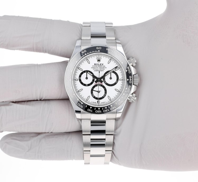 Rolex Daytona New 2025 April 126500ln White Panda Oyster Steel 40 Mm