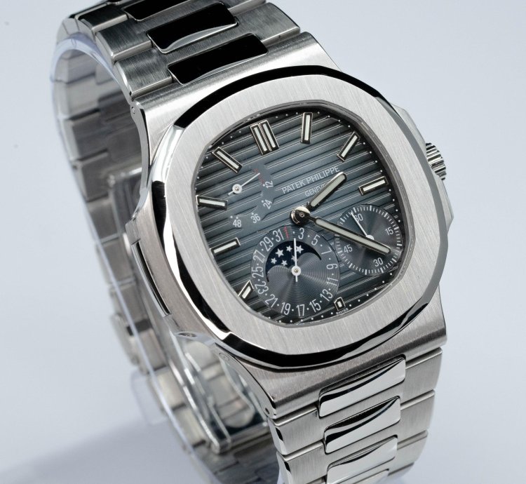 Patek Philippe Nautilus Moonphase Steel Blue Dial