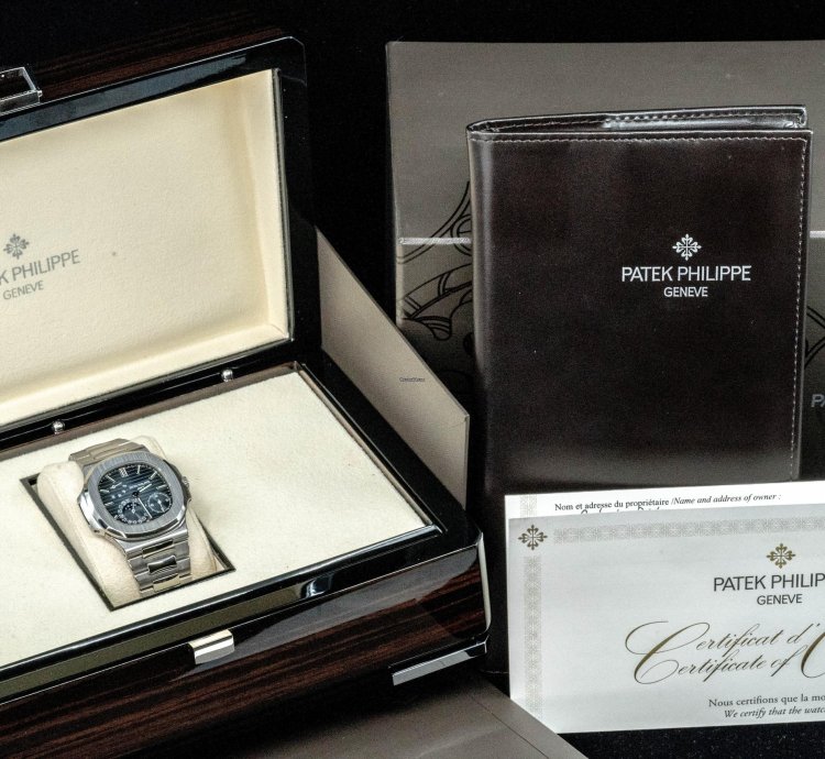 Patek Philippe Nautilus Moonphase Steel Blue Dial