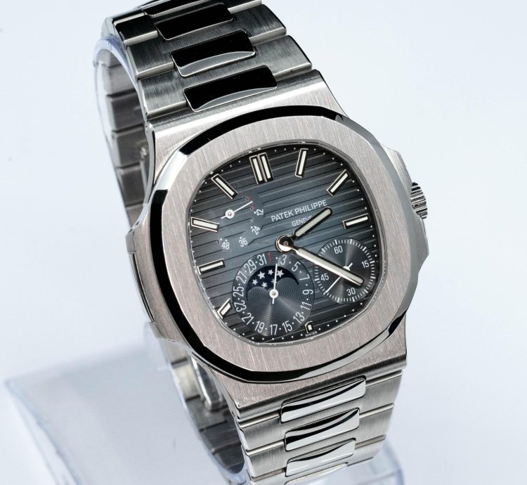 Patek Philippe Nautilus Moonphase Steel Blue Dial