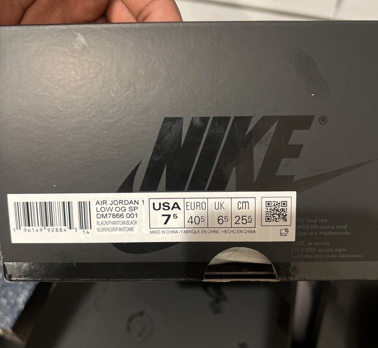 Jordan 1 Retro Low Og Sp Travis Scott Black Phantom