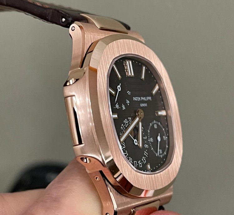 Patek Philippe Nautilus Oro Rosa Rose Gold Moonphases Fasi Luna