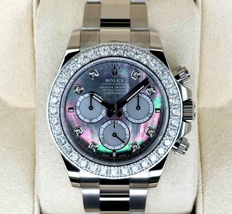 Rolex Daytona New 2025 Cosmograph Daytona 40mm 126579rbr White Gold Mother Of Pearl Diamond Dial