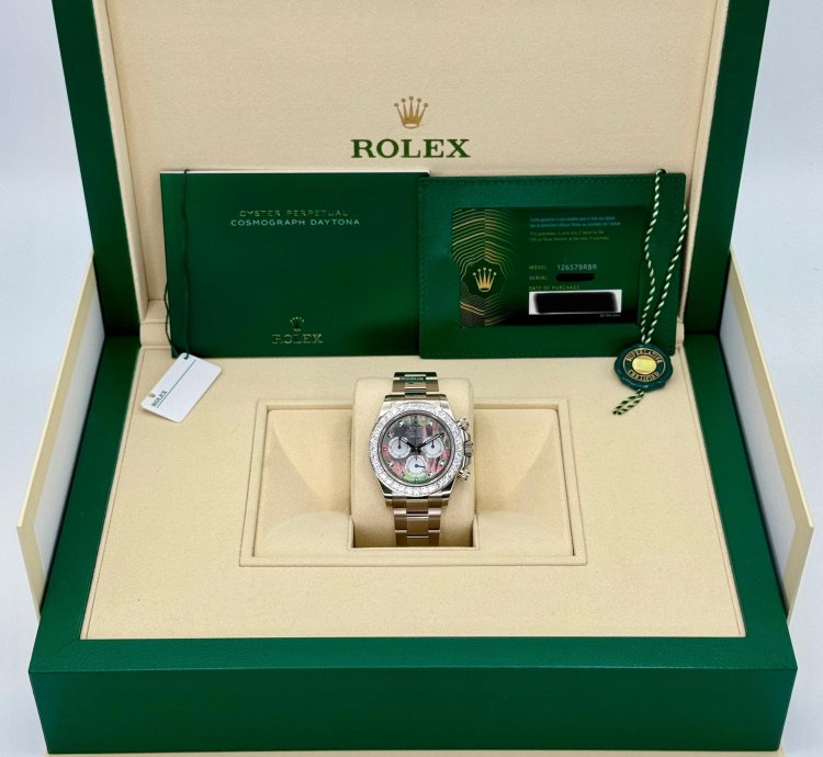 Rolex Daytona New 2025 Cosmograph Daytona 40mm 126579rbr White Gold Mother Of Pearl Diamond Dial