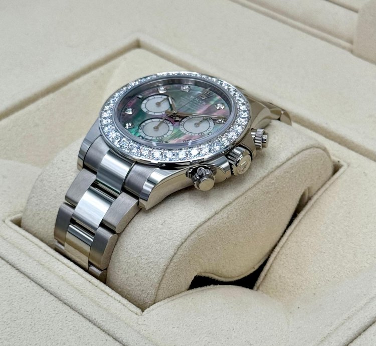 Rolex Daytona New 2025 Cosmograph Daytona 40mm 126579rbr White Gold Mother Of Pearl Diamond Dial