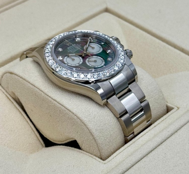 Rolex Daytona New 2025 Cosmograph Daytona 40mm 126579rbr White Gold Mother Of Pearl Diamond Dial