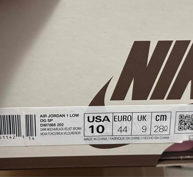 Jordan 1 Retro Low Og Sp Travis Scott Velvet Brown