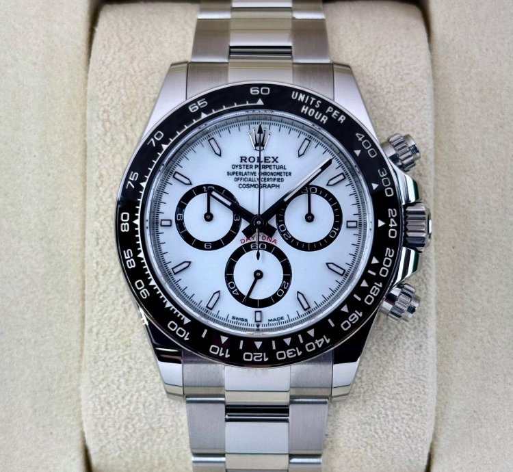 Rolex Daytona New 2025 Daytona 40mm 126500ln Stainless Steel White Panda Dial