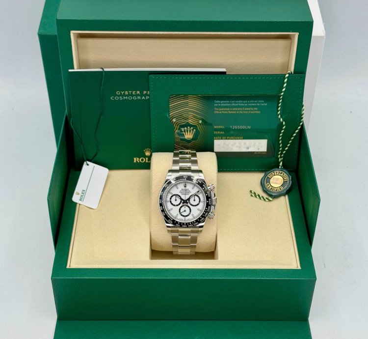 Rolex Daytona New 2025 Daytona 40mm 126500ln Stainless Steel White Panda Dial