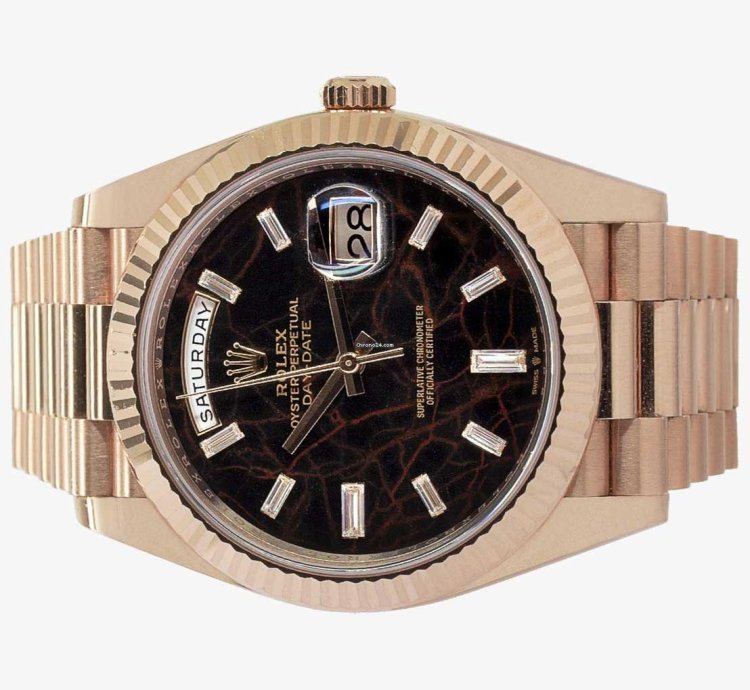 Rolex Day-date 40 Oyster Perpetual Day-date 40 Eisenkiesel Everose Gold 228235