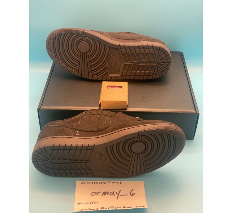 Jordan 1 Retro Low Og Sp Travis Scott Velvet Brown M8 5 W10