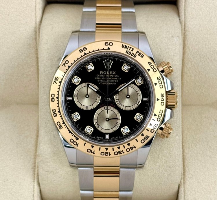 Rolex Daytona New 2025 Daytona 40mm 126503 Two-tone Black Diamond Dial