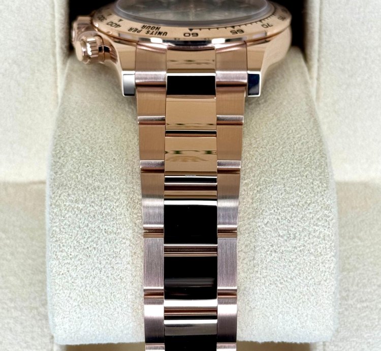 Rolex Daytona New 2025 Daytona 40mm 126505 Rose Gold Black Dial