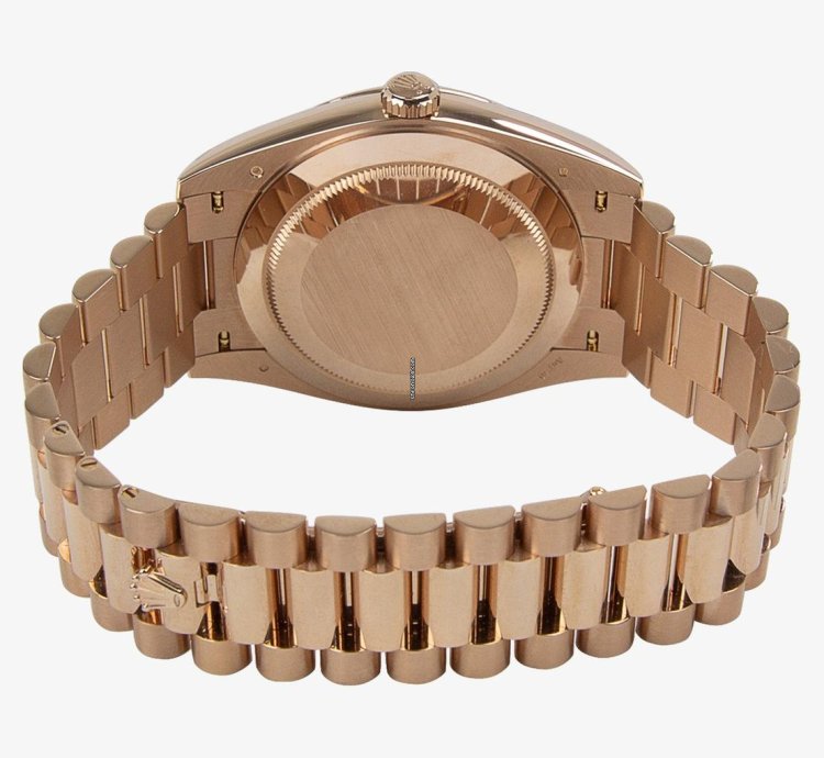 Rolex Day-date 40 Oyster Perpetual Day-date 40 Sundust Factory Baguette Diamonds 18kt Everose Gold 228235