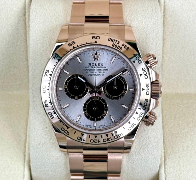 Rolex Daytona New 2025 Daytona 40mm 126505 Rose Gold Sundust Dial