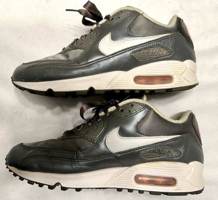 2006 Nike Air Max 90 Women 6 5 Metallic Pewter 312052-011