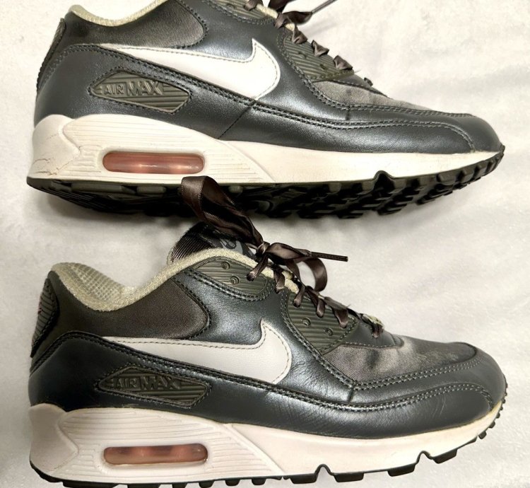 2006 Nike Air Max 90 Women 6 5 Metallic Pewter 312052-011