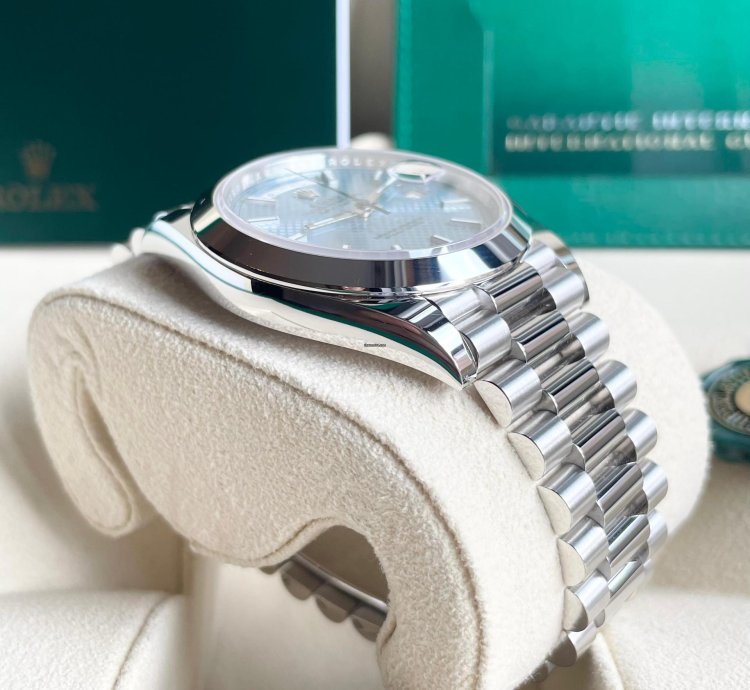 Rolex Day-date 40 Plat Day-date 40 Blue Motif Index