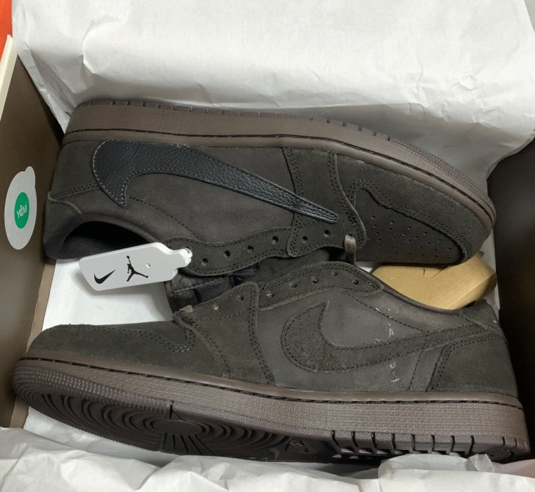 Jordan 1 Travis Scott Vetvet Brown Retro Low Ts