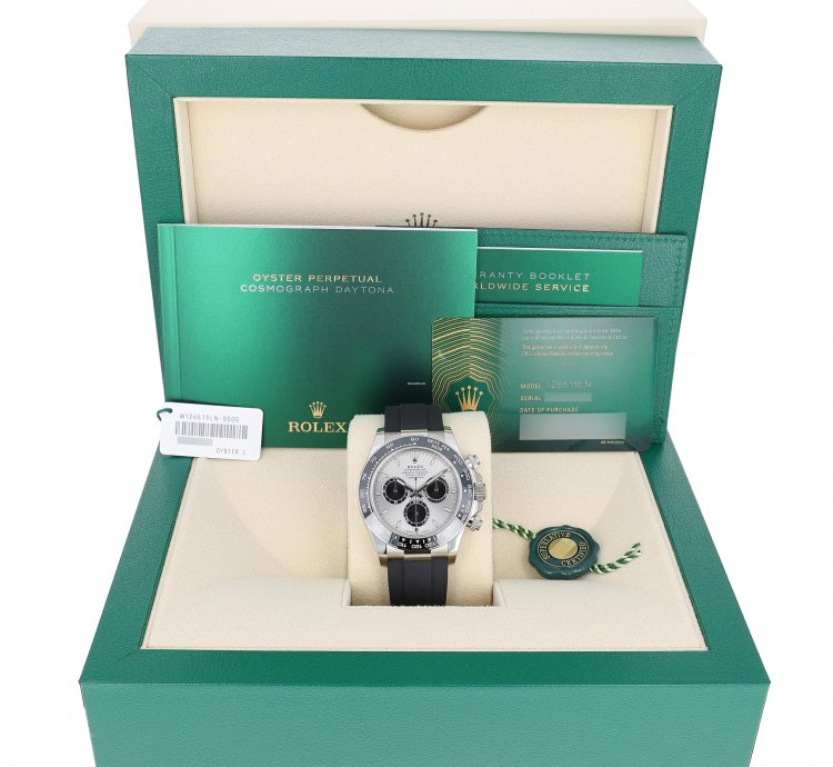 Rolex Daytona New 2025 February 126519ln Ghost Steel White Gold Oysterflex 40 Mm