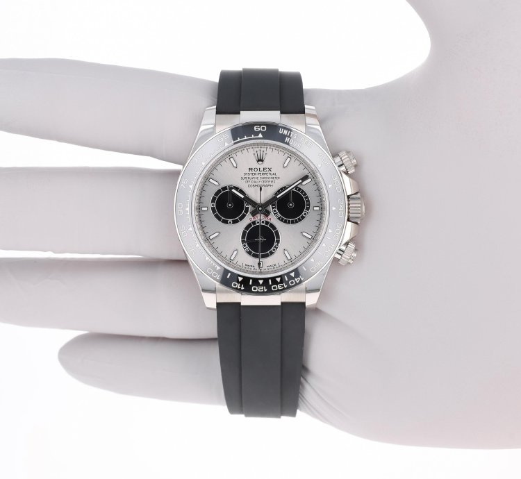 Rolex Daytona New 2025 February 126519ln Ghost Steel White Gold Oysterflex 40 Mm