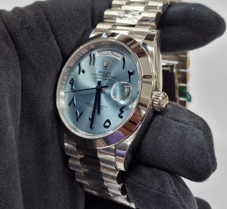 Rolex Day-date 40 Platinum Arabic Dial With White Tag