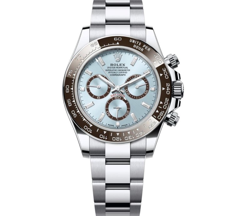 Rolex Daytona New 2025 Platinum Diamond Baguette Dial Open Caseback Oyster Bracelet