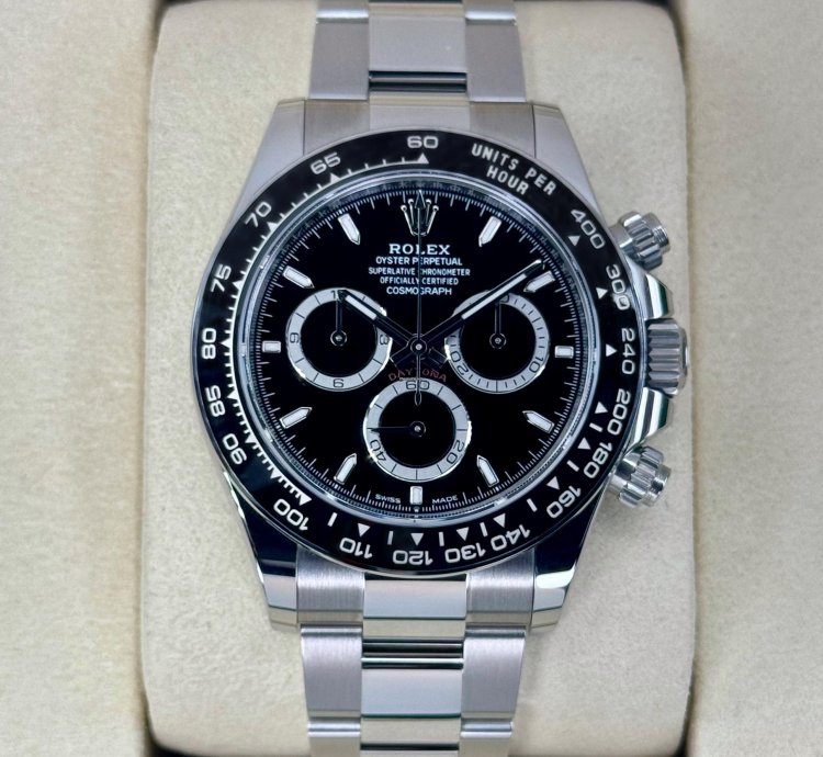 Rolex Daytona New 2025 Rolex Daytona 40mm 126500ln Stainless Steel Black Dial