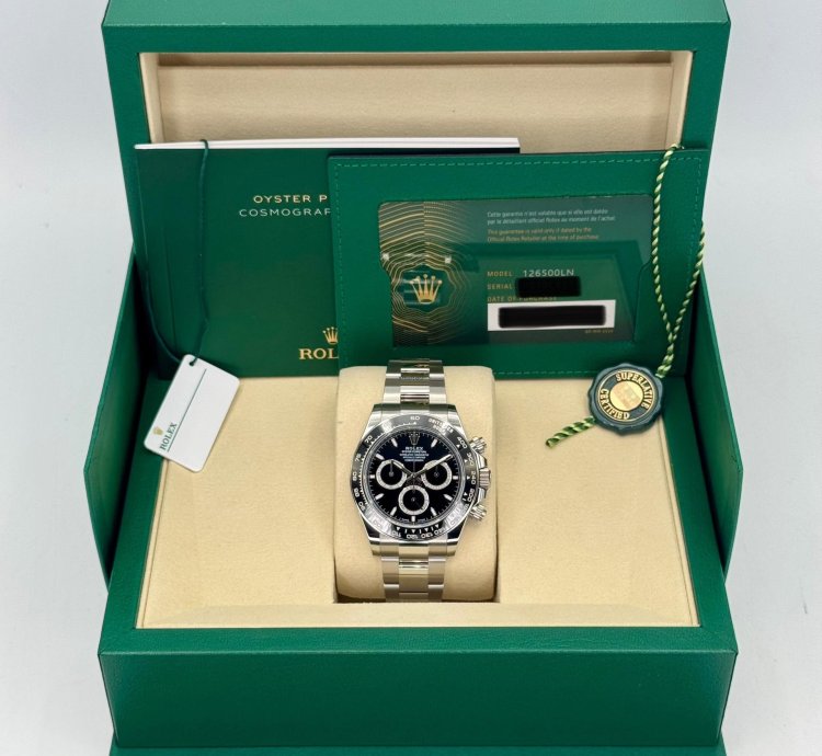 Rolex Daytona New 2025 Rolex Daytona 40mm 126500ln Stainless Steel Black Dial