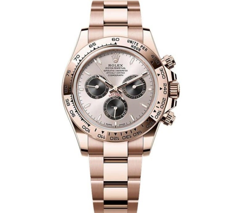 Rolex Daytona New 2025 Sundust Dial Black Subdial Rose Gold Case Oyster Bracelet