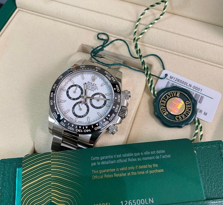 Rolex Daytona New 2025 Unworn Cosmograph Daytona Steel Panda 126500ln Full Set