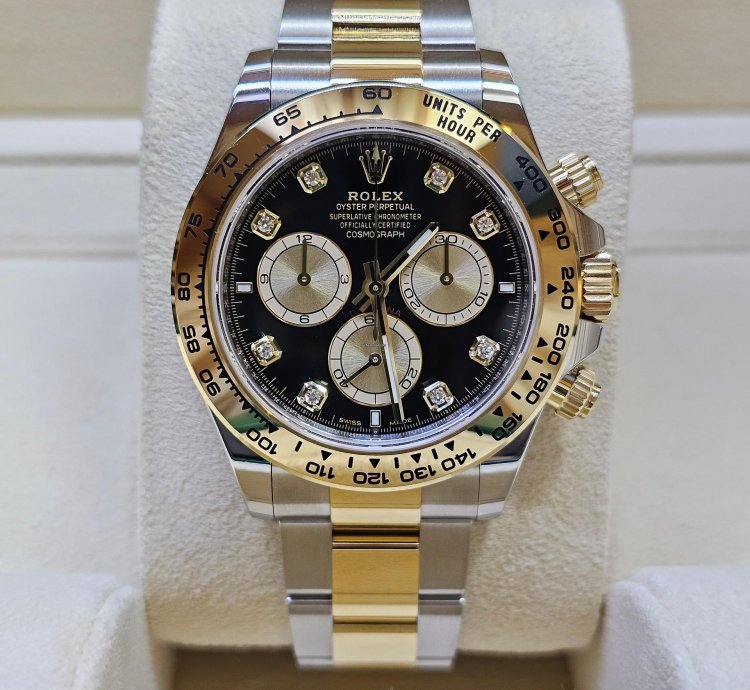 Rolex Daytona New Black Dial With Diamonds