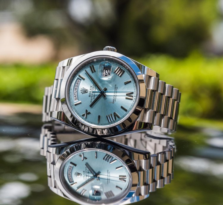 Rolex Day-date 40 Platinum Day-date 40mm Ice Blue Dial - Roman Numerals