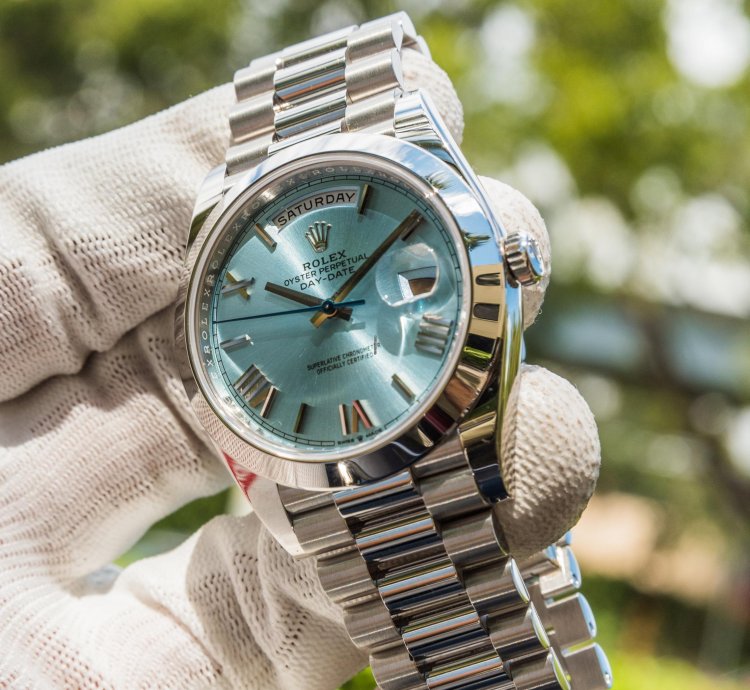Rolex Day-date 40 Platinum Day-date 40mm Ice Blue Dial - Roman Numerals