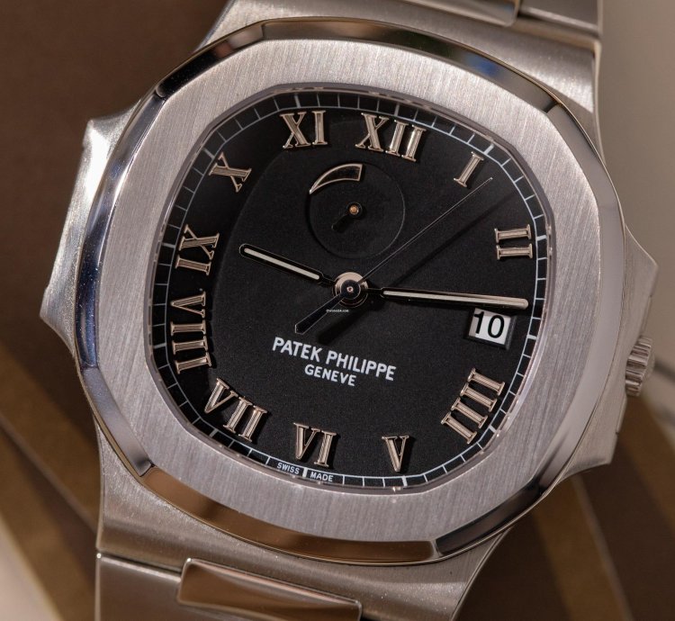 Patek Philippe Nautilus Power Reserve 3710 1a-001 Black Roman Dial