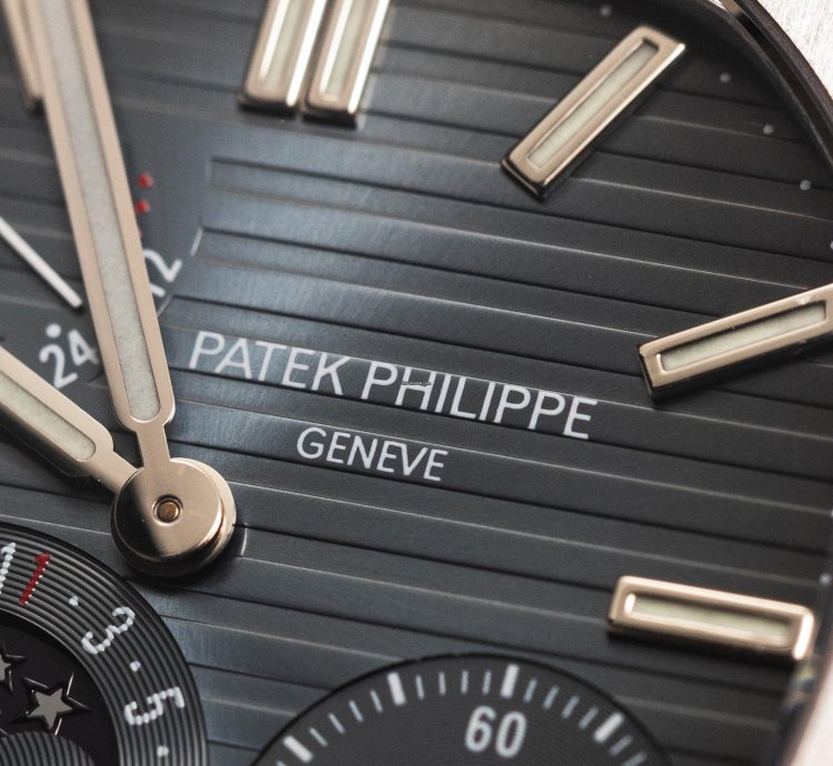 Patek Philippe Nautilus Power Reserve Mark-1 Ref-3712-1a-001 Steel Three Red Dots Box Extract Bj 2005 Patek Service 2023 Excellent