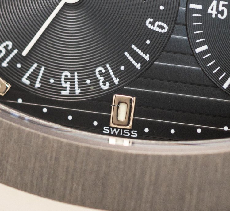 Patek Philippe Nautilus Power Reserve Mark-1 Ref-3712-1a-001 Steel Three Red Dots Box Extract Bj 2005 Patek Service 2023 Excellent