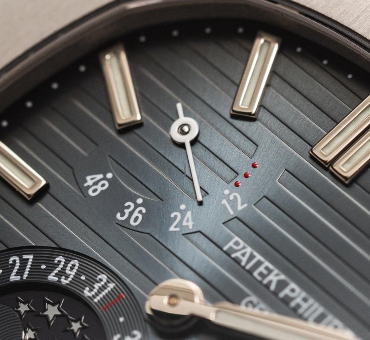 Patek Philippe Nautilus Power Reserve Mark-1 Ref-3712-1a-001 Steel Three Red Dots Box Extract Bj 2005 Patek Service 2023 Excellent
