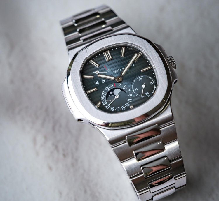 Patek Philippe Nautilus Power Reserve Moon Phase Stainless Steel