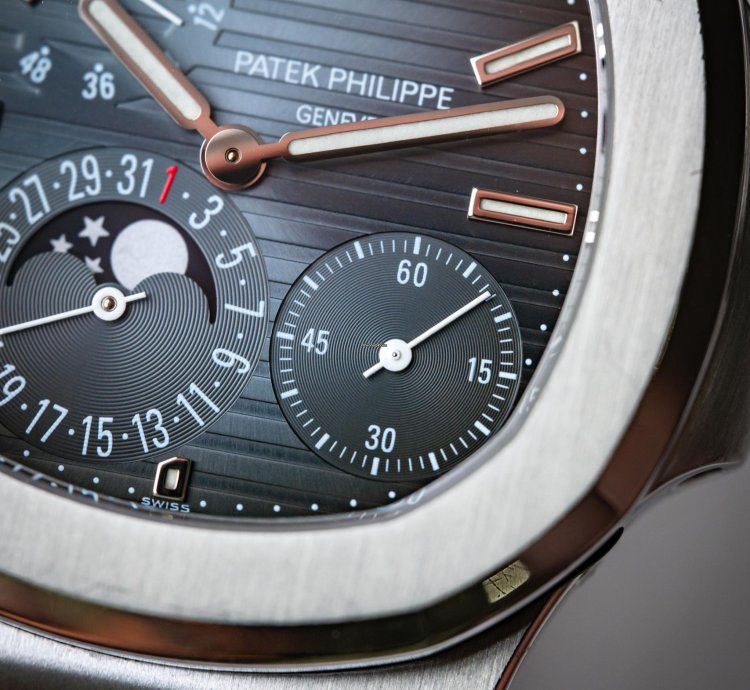 Patek Philippe Nautilus Power Reserve Moon Phase Stainless Steel